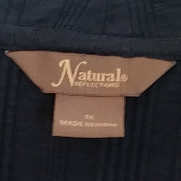 NWOT Blue Natural Reflections Women's Cardigan Size 1X - Picture 9 of 9